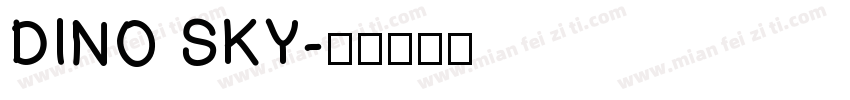DINO SKY字体转换
